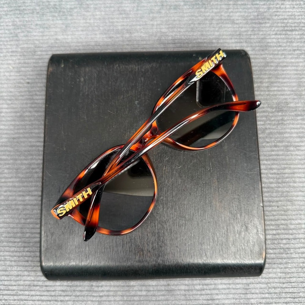 Smith Optics Tortoise Shell Brown Gradient Lens Y2k Sunglasses Round Cat Eye - Picture 4 of 14